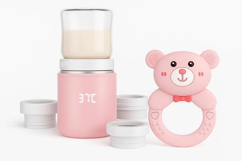 Draagbare USB-flessenwarmer + gratis bijtring, Kinderen en Baby's, Babyvoeding en Toebehoren, Nieuw, Flessen- of potjesverwarmer