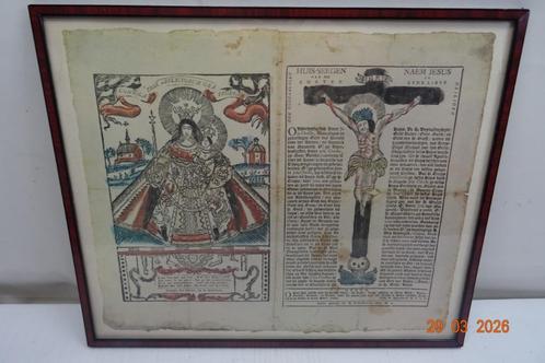 Originele Huis-seegen,een centenprent uit 1800., Antiek en Kunst, Kunst | Etsen en Gravures, Ophalen of Verzenden
