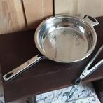 Zeer goede inox grillpan met verdikte boden, NIEUWE staat, Inox, Ophalen of Verzenden, Zo goed als nieuw, Keramische plaat