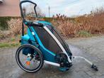 Thule chariot cross 1 fietskar, Fietsen en Brommers, Ophalen, Gebruikt, Vering, Thule