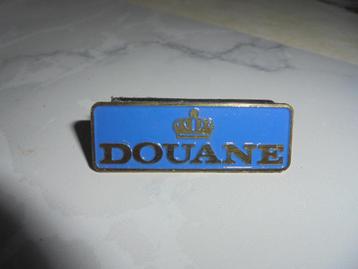 emblème(pucelle) des douanes belges, bleu