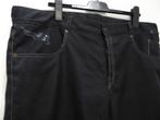 Zwarte Motorbroek XXL jeans model kunststof + knieprotectors, Broek | textiel, Dames, Tweedehands