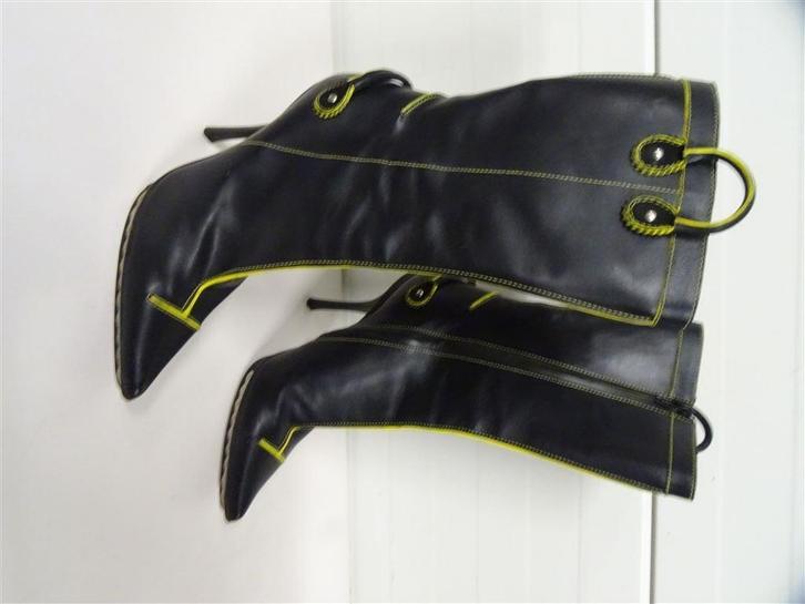 A6706. Dsquared2 Vero Cuoio Laarzen Maat 39, Kleding | Dames, Schoenen, Gedragen, Zwart, Ophalen of Verzenden
