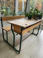 Mertens Vintage schoolbank, Huis en Inrichting, Bureaus, Ophalen