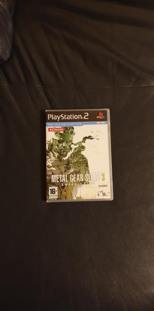 Metal Gear Solid 3 Snake Eater Pal Playstation 2, Games en Spelcomputers, Games | Sony PlayStation 2, Gebruikt, Shooter, 1 speler