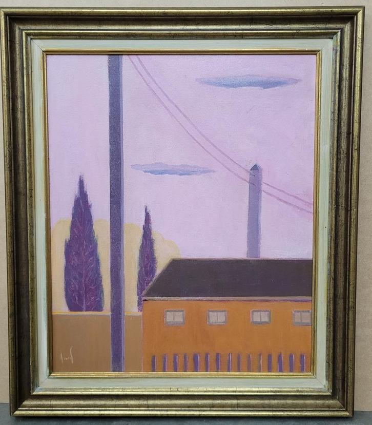 Robert ARENS, hoogspanning, Antiek en Kunst, Kunst | Schilderijen | Klassiek, Ophalen of Verzenden