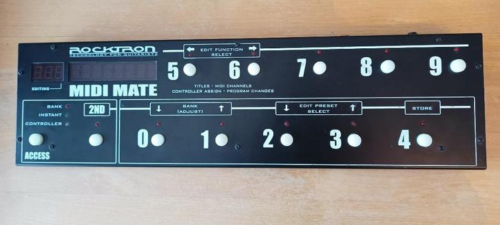 Rocktron Midi Mate pédalier contrôleur MIDI, Muziek en Instrumenten, Midi-apparatuur, Zo goed als nieuw, Ophalen