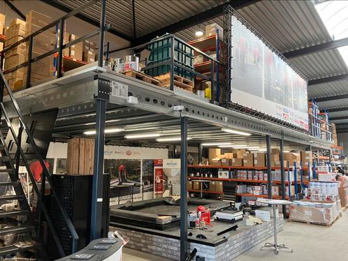 Magazijn platform 6x18m tussenverdiep mezzanine, Zakelijke goederen, Kantoor en Winkelinrichting | Magazijn, Stelling en Opslag