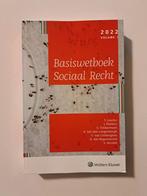 Basiswetboek sociaal recht, Boeken, Ophalen of Verzenden, Hoger Onderwijs, Zo goed als nieuw, Wolters Kluwer