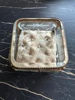 Coffret à bijoux ancien en verre, Enlèvement ou Envoi