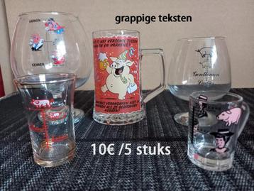 humor glazen vanaf 1€ beschikbaar voor biedingen