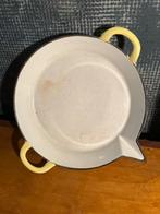 OUDE PAN IN EMAILLE VINTAGE.ZACHTGEEL., Antiek en Kunst, Ophalen of Verzenden