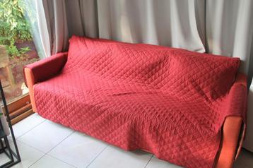 Canapé clic clac, Rouge, 90 cm, Enlèvement, Utilisé