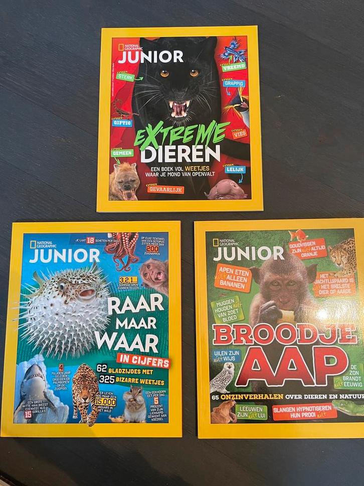 National Geographic Junior - 3x speciale editie, Boeken, Tijdschriften en Kranten, Zo goed als nieuw, Ophalen of Verzenden