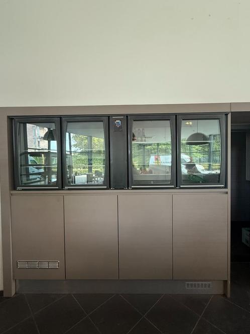 Flexbar barkoelkast met 4 glazen deuren, Zakelijke goederen, Horeca | Keukenapparatuur, Koelen en Vriezen, Gebruikt, Ophalen