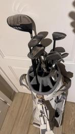 Golfcaddy + golftas + golfclubs - goede staat, Sport en Fitness, Ophalen, Gebruikt, Overige typen, Overige merken