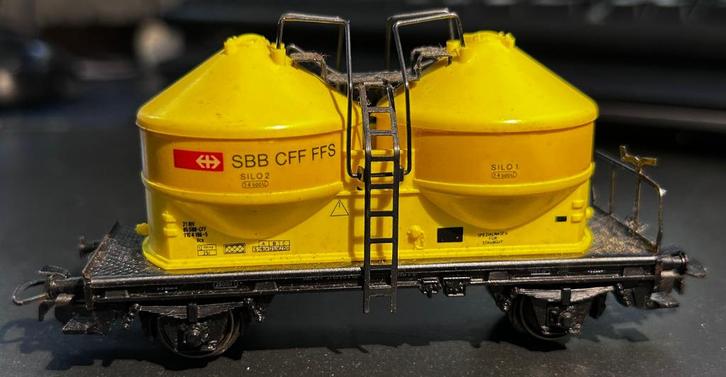3270. SBB/CFF H0 Märklin silowagen., Hobby en Vrije tijd, Modeltreinen | H0, Gebruikt, Wagon, Märklin, Ophalen of Verzenden