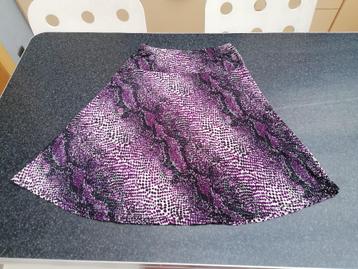 rok print paars zwart wit grijs, print slang medium beschikbaar voor biedingen