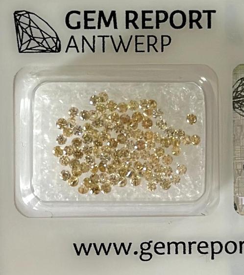 109 stuks Diamanten - 1,25 karaat - Gem Report Antwerp, Handtassen en Accessoires, Edelstenen, Nieuw, Ophalen of Verzenden