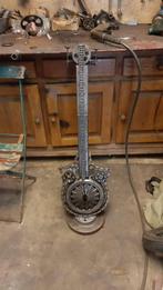 Gitaar als kunst van gerecycled materiaal😎, Antiek en Kunst, Ophalen