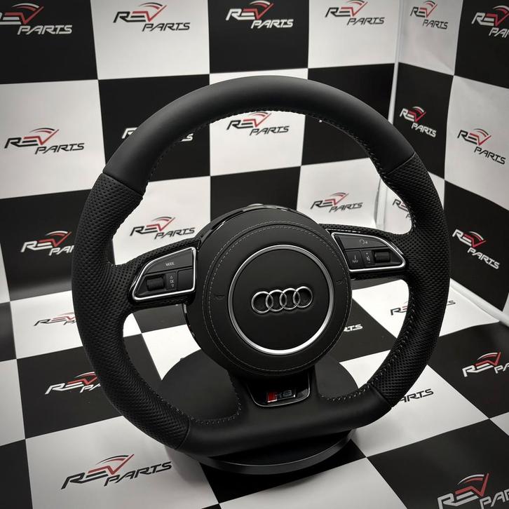 Volant plat en cuir Audi simple S line complete RS, Autos : Pièces & Accessoires, Commande, Audi, Neuf, Enlèvement ou Envoi