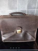 lederen boekentas, Handtassen en Accessoires, Tassen | Schooltassen, Ophalen, Minder dan 30 cm, Bruin, Aktetas of Boekentas