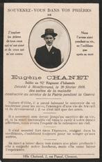 Franse  oorlogsslachtoffer  Eugène Chanet 1914-1918, Ophalen of Verzenden