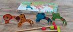Houten speelgoed croquet dieren, Enfants & Bébés, Jouets | Jouets en bois, Comme neuf, Enlèvement