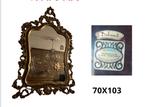 Miroir Deknudt doré à la feuille - glace véritable, Antiquités & Art, 50 à 100 cm, 100 à 150 cm