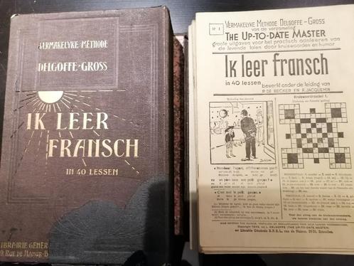 IK LEER FRANSCH IN 40 lessen, frans leerboek uit 1939, Antiek en Kunst, Antiek | Boeken en Manuscripten, Ophalen of Verzenden