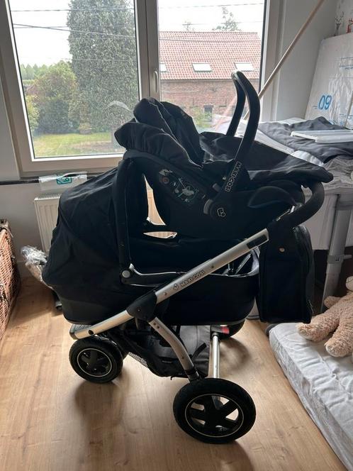 Maxi Cosi + draagmand + onderstel COMPLEET, Kinderen en Baby's, Buggy's, Gebruikt, Maxi-Cosi, Regenhoes, Verstelbare rugleuning