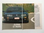 Artikel Alpine LeMans, Boeken, Auto's | Folders en Tijdschriften, Ophalen of Verzenden, Zo goed als nieuw, Overige merken