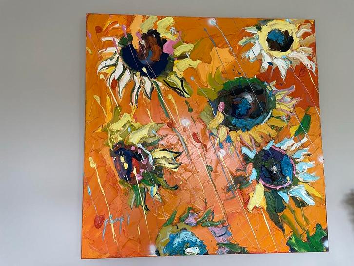 Prachtig kunstwerk schilderij in hogere prijsklasse, Antiek en Kunst, Kunst | Schilderijen | Abstract, Ophalen