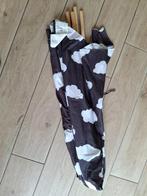 Kindertipi zwart-wit met wolkenprint inclusief houten stokke, Ophalen, Stokken