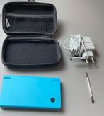Nintendo DSi Blauw Set + Zelda Four swords anniversary, Games en Spelcomputers, Verzenden, Zo goed als nieuw, Blauw, Dsi