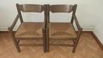 stoelen met rieten zitting - GRATIS AF TE HALEN IN GENK, Huis en Inrichting, Ophalen, Riet of Rotan, Gebruikt, Twee