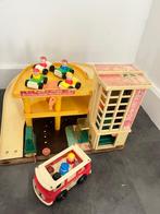 Vintage fisher price garage, Kinderen en Baby's, Ophalen of Verzenden, Gebruikt, Speelset