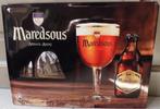 Maredsous reclamebord. in blik., Verzamelen, Ophalen of Verzenden, Gebruikt, Reclamebord, Plaat of Schild