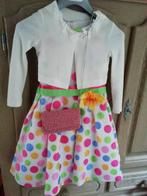 feest kleedje + fijn vestje MISS LEOD en CHARLIE maat 128, Kinderen en Baby's, Kinderkleding | Maat 128, Meisje, Ophalen of Verzenden