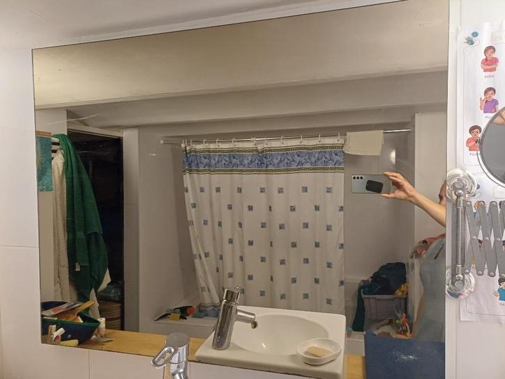 Rechthoekige wandspiegel 101x80cm, Huis en Inrichting, Woonaccessoires | Spiegels, Gebruikt, 100 tot 125 cm, Minder dan 100 cm