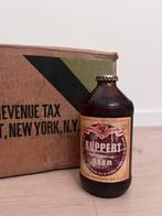 Te koop: Ruppert beer fles met doos 1944, Verzamelen, Militaria | Tweede Wereldoorlog, Ophalen of Verzenden, Landmacht