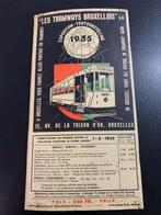 Kaart EXPO 1935 "Les Tramways Bruxellois", Ophalen of Verzenden, Zo goed als nieuw, Tram, Kaart of Prent