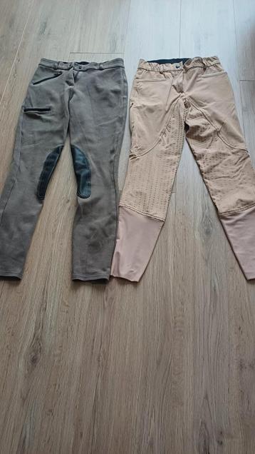 Paardrijbroeken 10/12j en 12/14j nieuwstaat beschikbaar voor biedingen