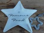 SALE Witte stervormige schaal, riviera maison, famous food, Huis en Inrichting, Keuken | Servies, Ophalen of Verzenden, Gebruikt