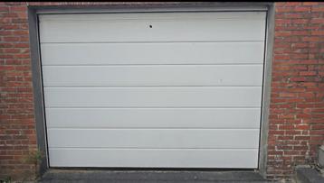 garagepoort 253 x 188 (wit, sectionaal, eletrisch), Moins de 200 cm, Enlèvement, Utilisé, Porte de garage