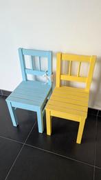 2 houten stoeltjes, herschilderd., Kinderen en Baby's, Ophalen, Gebruikt