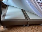 Boxspring, Huis en Inrichting, Slaapkamer | Boxsprings, Ophalen, Beige, Tweepersoons, Zo goed als nieuw