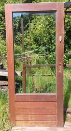 Porte en bois dur, Bricolage & Construction, Porte extérieure, 200 à 215 cm, Bois, Enlèvement