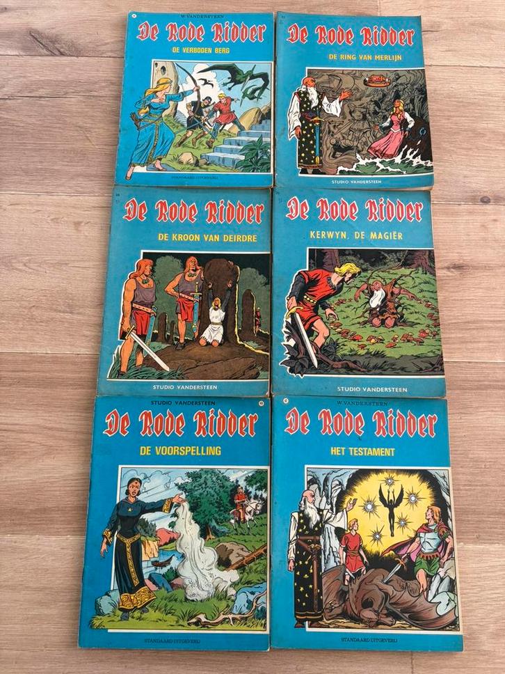 12 x De Rode Ridder strips–Studio Vandersteen–jaren 70/80, Boeken, Stripverhalen, Gelezen, Meerdere stripboeken, Ophalen of Verzenden