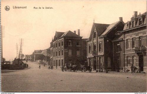 Rue de la Station, Libramont 1912 (Feldpost), Verzamelen, Postkaarten | België, Gelopen, Luxemburg, Voor 1920, Verzenden